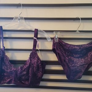 Pour Moi? Eternal womens underwire bra and panty set.
